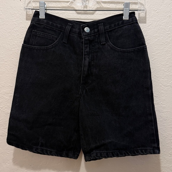 Vintage 90s Guess Black Jean shorts • 80s • y2k • colored denim shorts - Picture 5 of 12